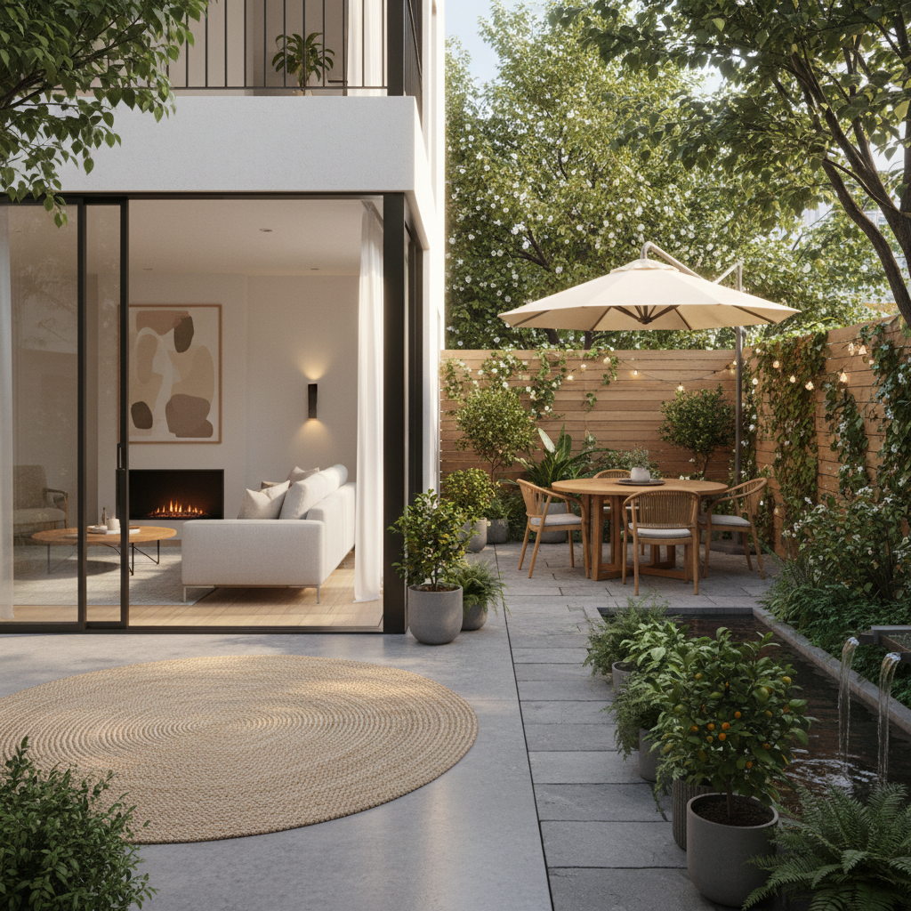Apartament unic în proiect cu curte proprie